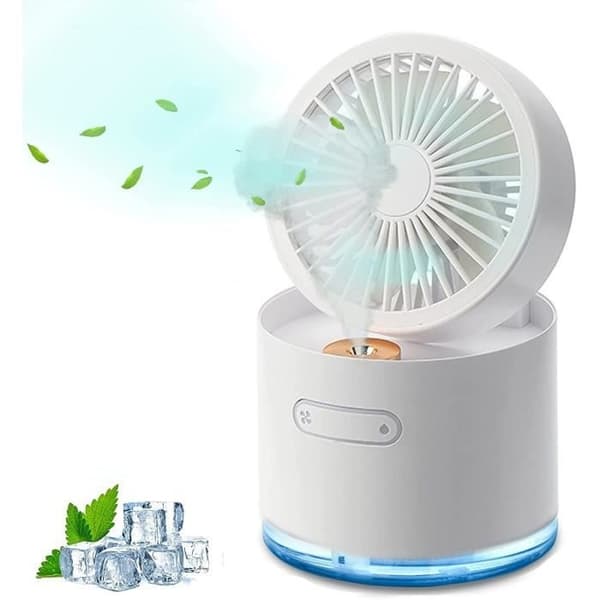 Bordventilator - ZGEER - Mini USB-ventilator - Luftfugter - 300 ml - Bærbar