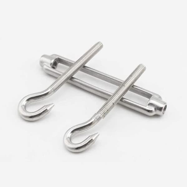 Wire Spännare - 2-pack - Rostfritt Stål - Kraftigt Solsegelsfästningskit