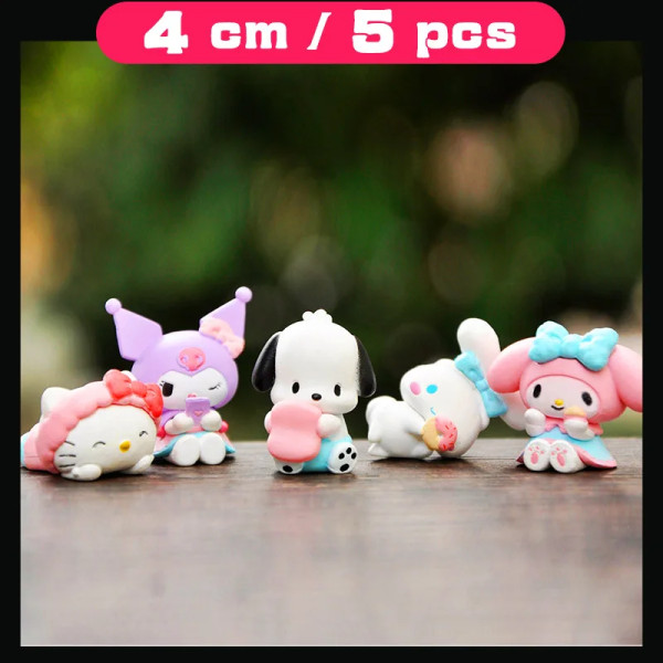 #2 SANRIO Toys My Melody Dolls Kawaii Figurine Blind Box Heminredning Japansk Söt Julklapp Anime Cartoon Collection No.39 Mix 4cm 1 Set no box