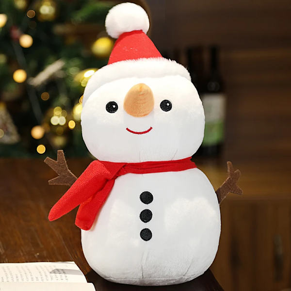 23CM Härlig jultomte & älg Snögubbe Plyschleksaker Gosedjur docka Julklappar till barn Barn heminredning 23CM Snowman