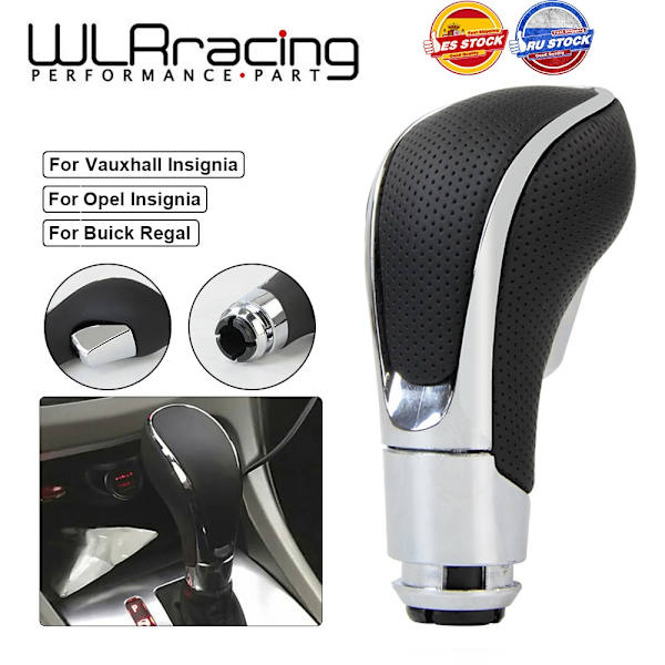 WLR RACING - 1 x automatisk växelspaksknopp Universal för Opel/Vauxhall/Insignia bilväxelspak WLR-GSK97-Brun Brown