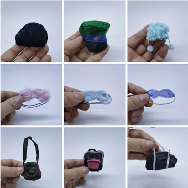 tillbehören väska hatt kudde Ögonmask för mode cool docka mini size