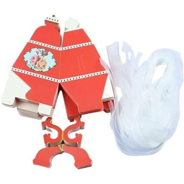 (Röd) 5 Röda Tekanna Godisaskar Red
