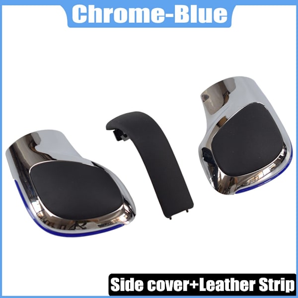 Krom Matt Cover DSG Cap RÖD ABS Växelspaksknopp Passar till Volkswagen VW Golf MK6 MK7 R GTI-Krom Silver-Blå 1 Chrome Silver-Blue 1