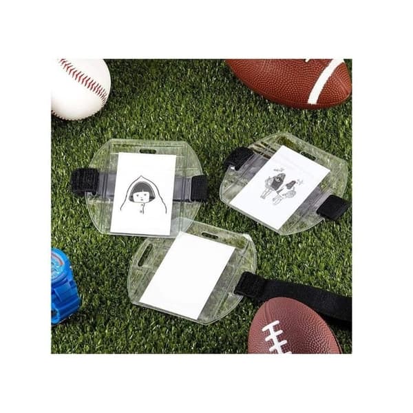 Pack ID-bricka Armband med tydlig stängning, Universalstorlek