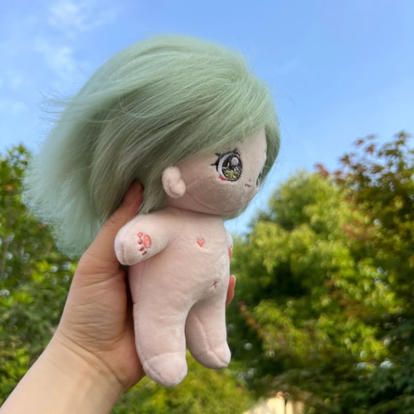 20 cm/7,87 tum Idol stjärndocka Anime Plysch Söt fylld figur bomullsleksaker för barn flickvän födelsedag semesterpresenter As Picture Light Blue Suit Only