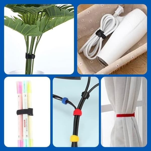 Kabelbindere - Uspecificeret - 100 stk. - Genanvendelige - Sort - Kabelstyring