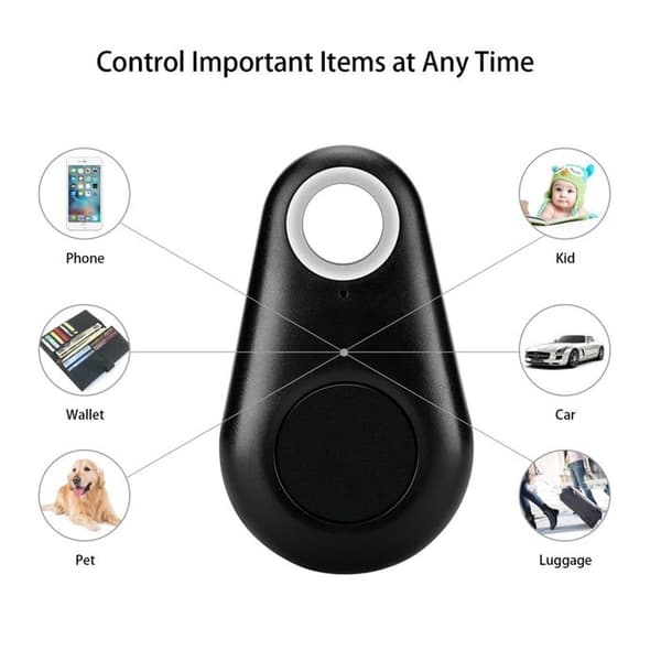 Pakke med vanndråpeformet smart GPS-tracker trådløs nøkkelfinner anti-tapt alarmsensor