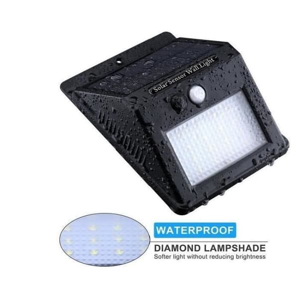 4 st 20 LED Solarlampa Utomhus - Solar Utomhusbelysning - Trädgårdslykta