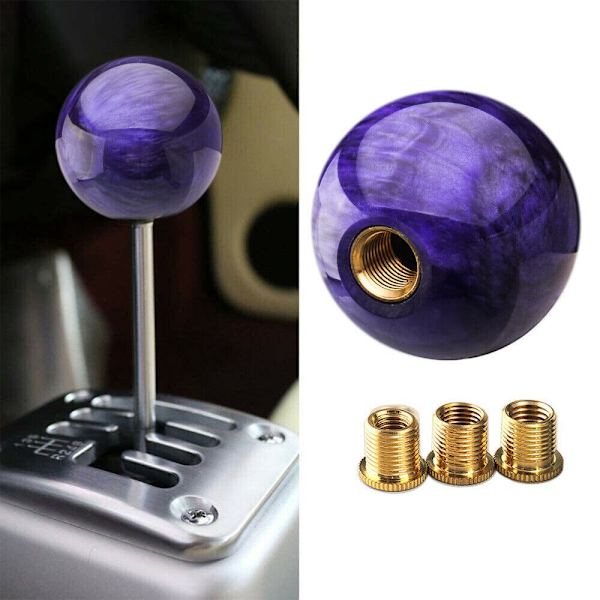 Universal Akryl Plast Gear Shift Knop Kulled 54mm DIY Auto Ersättningsdelar För Manuell Bil Shoort Kast Gear Shifter-Grön Green