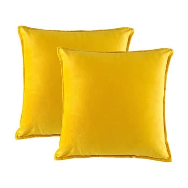 (Gul) Pudebetræk, 2 Pudebetræk Sofahynde 50X50Cm (Gul) YELLOW