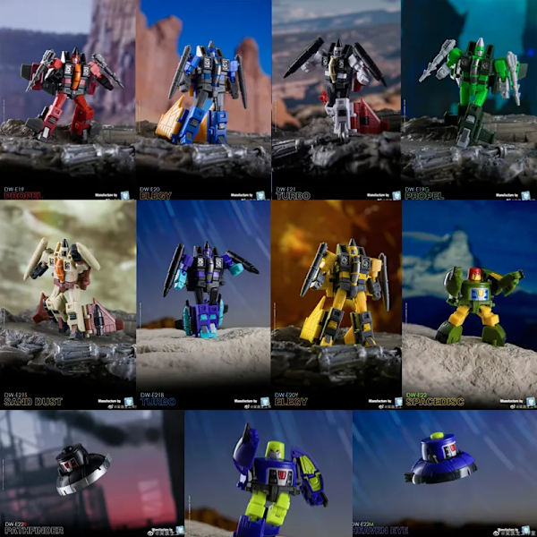 Dr.WU DW-E19 Propel DW-E20 Elegy DW-E21 Turro DW-E22 Spacedisc Thrust Dirge Ramjet Cosmos DW-E22B DW-E21S DW-E21B DW-E22M Robot