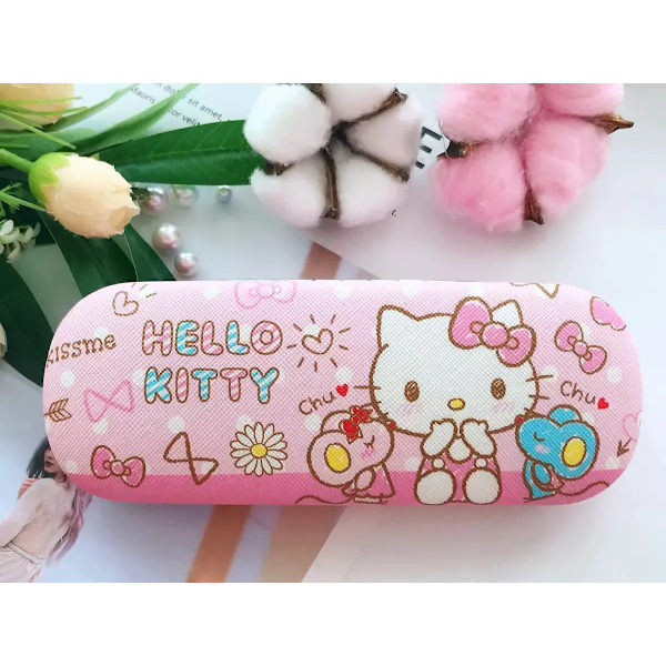 Stitch Cartoon Case Hårt skal Sanrio Girl Glasögonfodral Cover Kitty Kuromi Solglasögonlåda Fräsch stil presenter Kitty 2