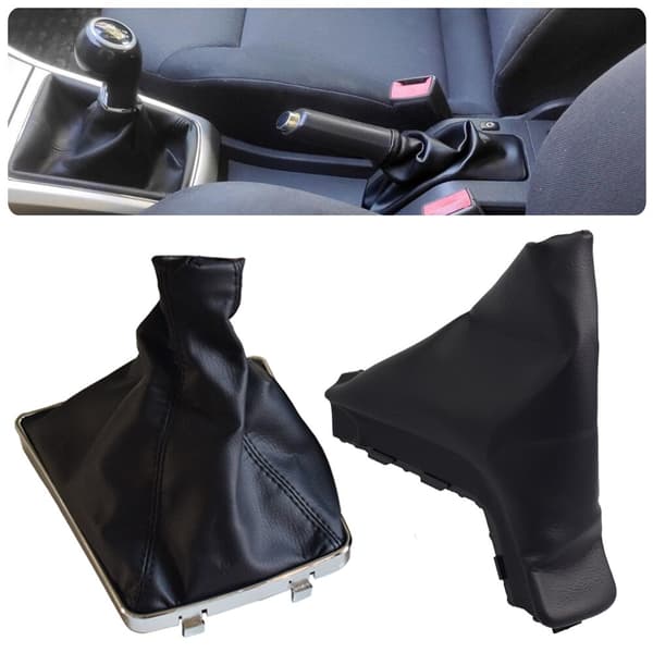 Til Opel ASTRA H Gear Shift Knob Læder Gaiter Boot Cover Håndbremse Case-Gear Shift Boot Gear Shift Boot