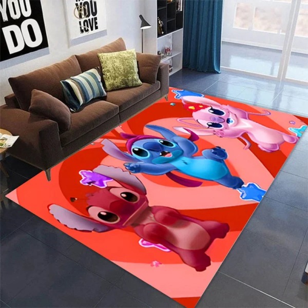 Stitch Disney Matta Ny printed Vardagsrum Sovrumsmatta Kreativ Tecknad Anti-halk Barn Krypmatta Heminredning STITCH-7 50X80cm