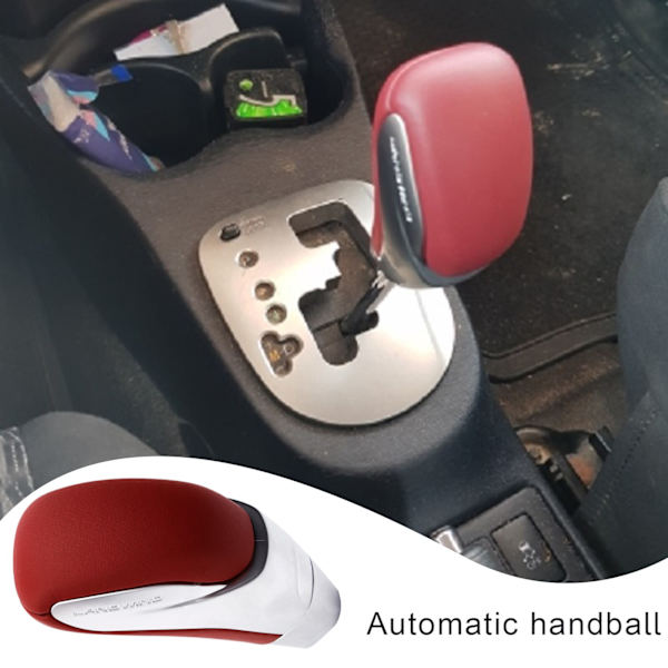 Äkta läder Automatväxellåda Bil Växelspaksknopp För Toyota Corolla Yaris RAV4 Camry För Lexus LS400 LX570 RX350 Ny-Matt Silver svart Matte Silver black