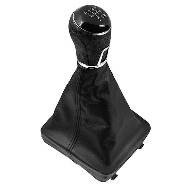 Växelspaksratt Spak Växel PU Läder Gaitor Boot För Volkswagen VW Polo 9N 9N2 GTI 2002 2003 2004 2005 2006 2007 2008 2009-5 Speed B0275 5 Speed B0275