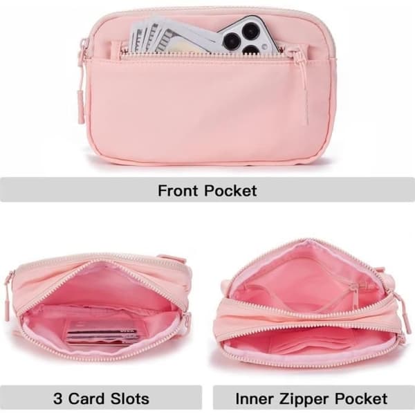 Magemaske - Merke - Rosa - Belte - Polyester - Lettvekt Pink