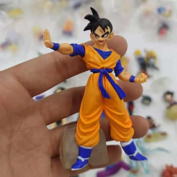 Bandai Dragon Ball HG DG Super Gacha Doll Goku Raditz Piccolo Vegetajv Gui Majinbuu Figur Sällsynt begränsad modell Några mindre brister DRAGON BALL DG 02