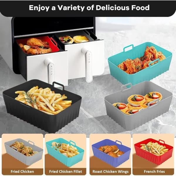 Airfryer-tilbehør, 2-pakning Airfryer-form for , Airfryer-tilbehør,