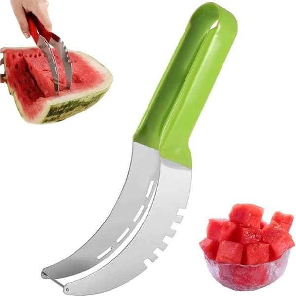 Vannmelonkutter, Vannmelonkniv, Vannmelonkutter, Vannmelonskiver, Vannmelonkniv i rustfritt stål