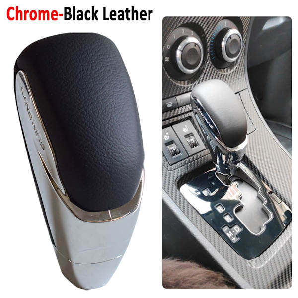 För Mazda 3 BK 2007 2008 2009 år Läderväxel växelspaksspak Gaitor Automatisk växellåda-Krom Chrome