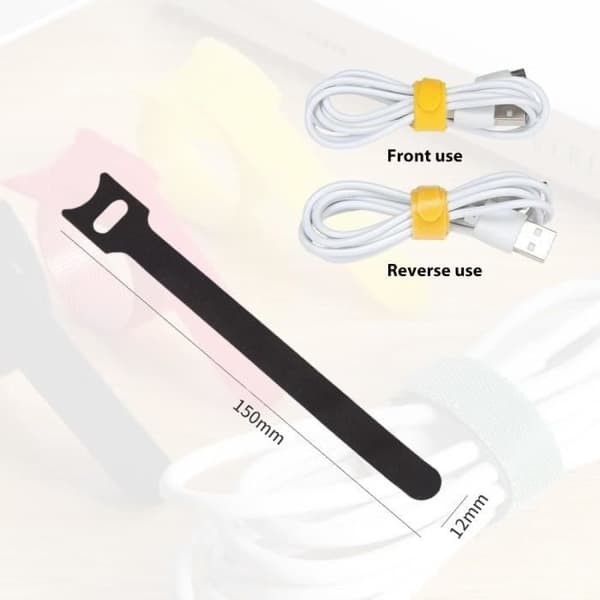 Kabelbindere - Uspecificeret - 100 stk. - Genanvendelige - Sort - Kabelstyring
