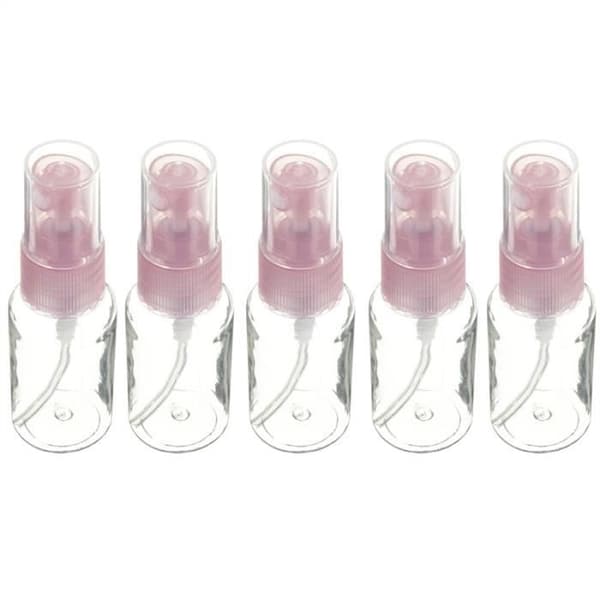5 stk. 50 ml tom sprayflaske til rejser (tilfældig farve)