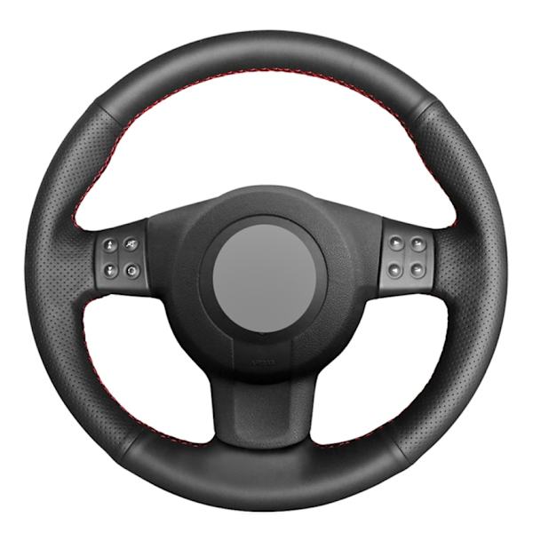 Svart PU konstläder DIY handsydd cover för Seat Leon (Mk2) 2006-2008 Ibiza (6L) 2007
