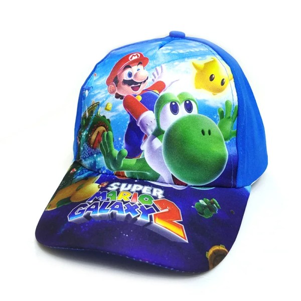 16 färger Super Marios Bros Cartoon Hat Luigi Broderi Anime Figur Kringutrustning Baseballkeps Cap Solskydd barn Presenter B03 48CM-54CM