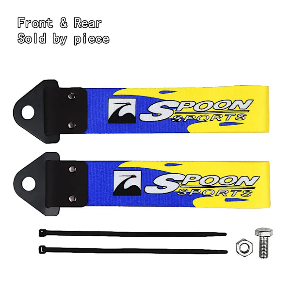 JDM Racing-Sangle De Tourquering Universal, Race dragkrokar, krok av nylon bilsläpvagnssträngar för hastighetsjägare, initial dragstång, JDM 10