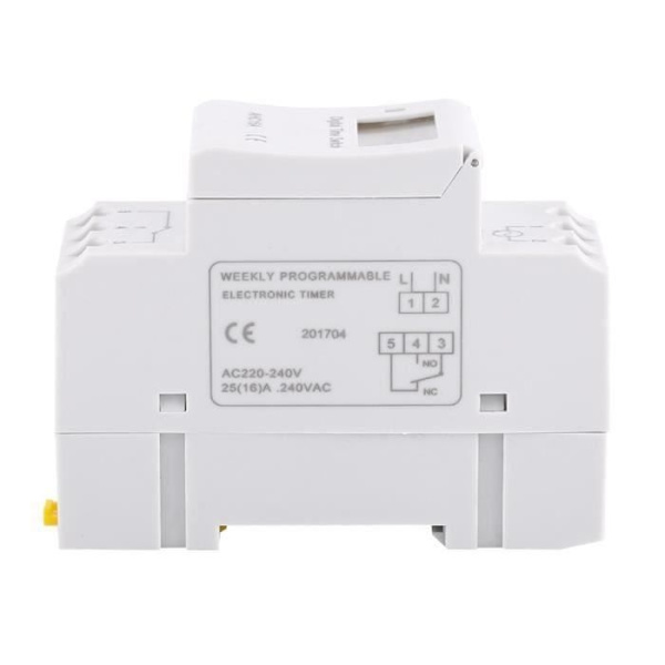 CHA---AC 220V Veckovis Daglig Programmerare Skena Montering Elektrisk Panel