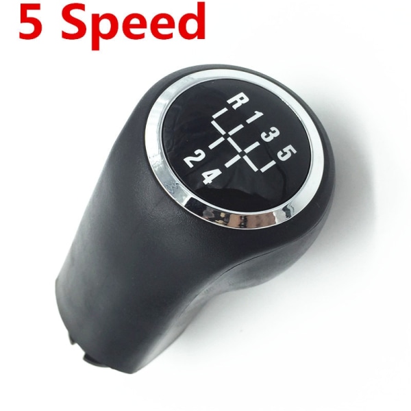 5/6-växlad för Opel ASTRA H Växelspaksknopp Spak Damask Stövel Parkeringshandbromsgrepp Cover case Car Styling-5-växlad växelknopp 5 Speed Gear Knob