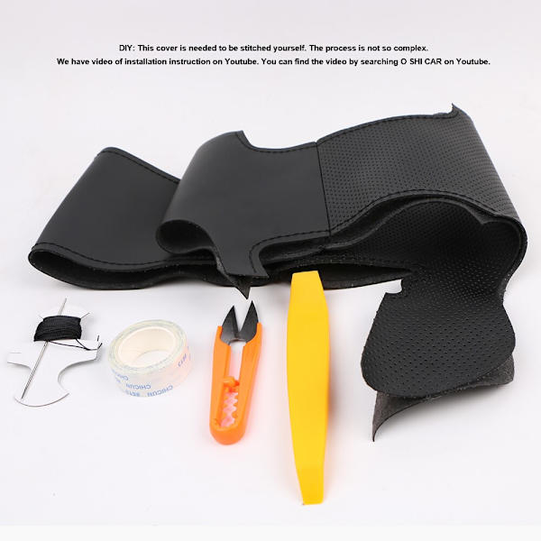 (Gul) DIY-anpassad cover för Volkswagen Golf 4 Mk4 Gammal VW Passat B5 Auto konstläder rattlinda Yellow