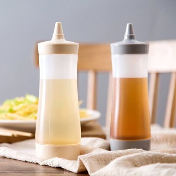 Sæt med 3 plastik squeeze-flasker til krydderier, sauce dispensere, BBQ tilbehør til ketchup, sennep