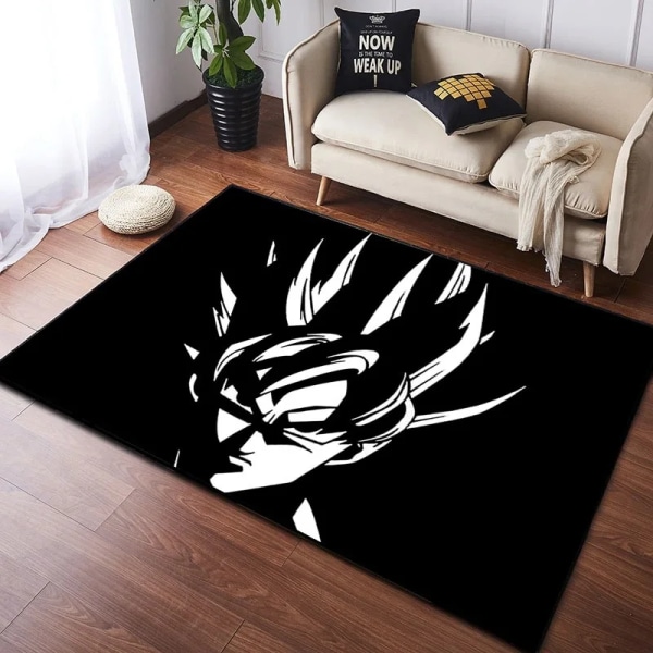 Dragon Ball Son Goku Super Saiyan Mattor Badmatta Halkfri Anime Cartoon Style Bejīta Kudde Absorberande matta Heminredning Present LZ20 60x90cm