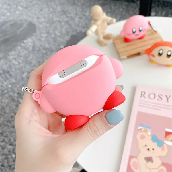 3D Kirby case för Airpods 2 3 Pro 1 case Anime Cute cover för Apple Air Pods Pro 2 3 Case Cover BOX Kirby for AirPods 1 2