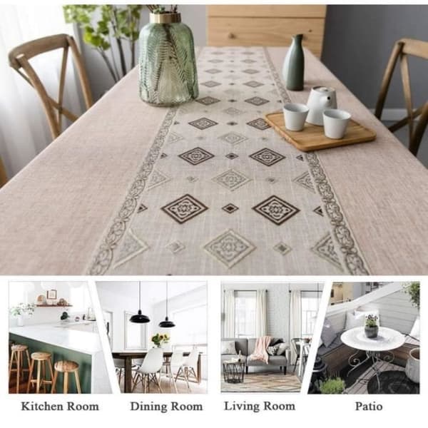 (Kaffefarve) Dug - Ikke specificeret - Rektangulær - 140 x 180 cm - Polyester - Pletafvisende coffee color