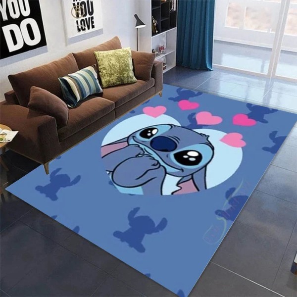 Stitch Disney Matta Ny printed Vardagsrum Sovrumsmatta Kreativ Tecknad Anti-halk Barn Krypmatta Heminredning STITCH-23 160X200cm