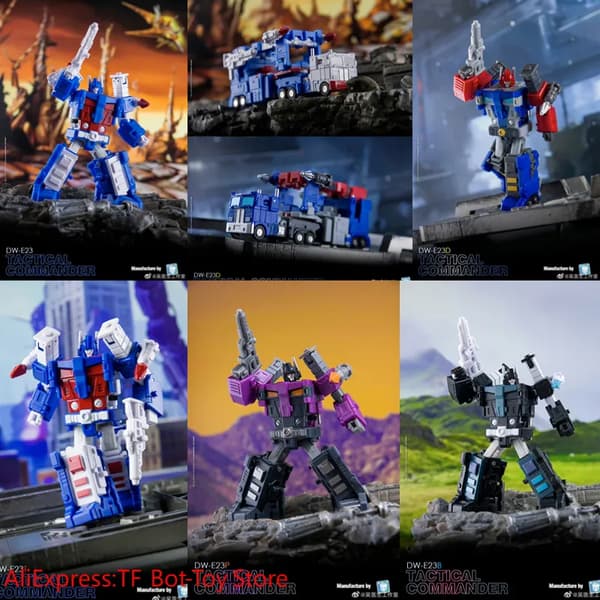 【VARASTOSSA】UUSI DR. WU Transformation DW-E23 DW-E23T DW-E23D DW-E23B DW-E23P Ultra Magnus Commander G1 Mini Toimintahahmolelut