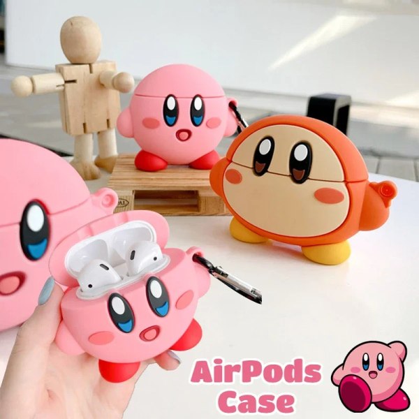 3D Kirby case för Airpods 2 3 Pro 1 case Anime Cute cover för Apple Air Pods Pro 2 3 Case Cover BOX Kirby for AirPods 3