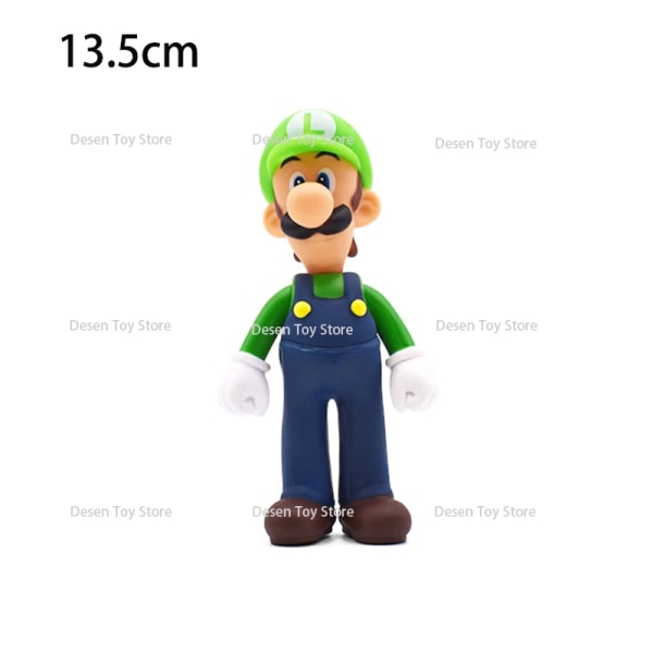 1st Mini Mario Bros Figur Bowser Princess Peach Padda Goomba Grön Yoshi Donkey Kong Koopa Troopa Cappy Goomba Action Model Toy DD