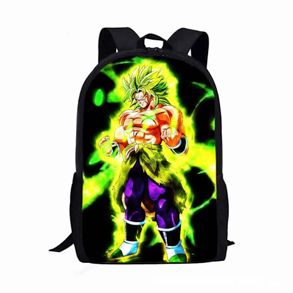 Dragon Ball Ryggsäck Pojkar Flickor Tecknad Goku Figurer Barn Skolväska Stor kapacitet Resväska Anime Vegeta Väska Barn Födelsedagspresent Dragon Ball-2 Size 17inch