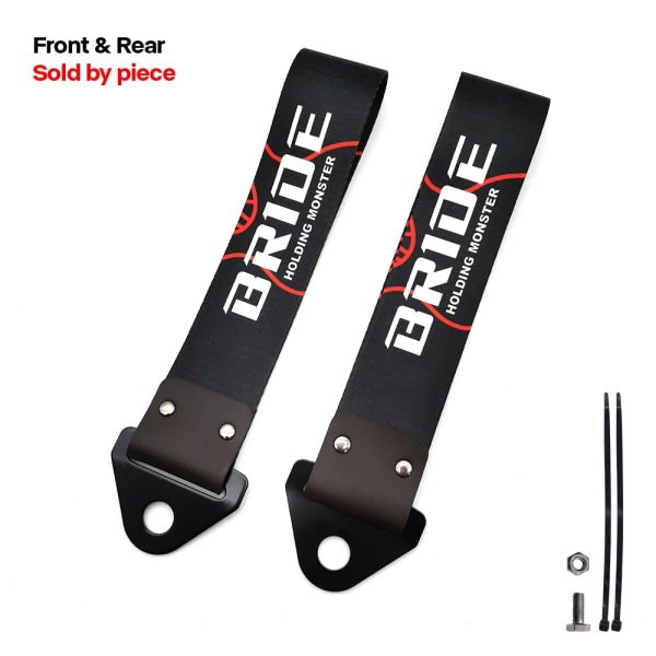 JDM Racing - Universal race dragband, bil dragkrokar, krok för fartjägare, initial HKS FLANGE