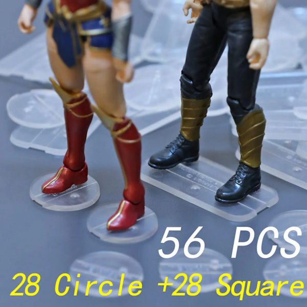 10~100st Stativ Bas För 6 tum. Legends Hero SW Black Series He Man Masters Of The Universe MOTU Comics Action Figurer Tillbehör 56PCS Mix Base