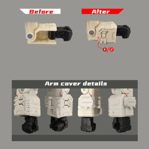 GO Better Arm Leg Filler Upgrade Kit för Siege Sideswipe Red Alert For Siege Sideswipe