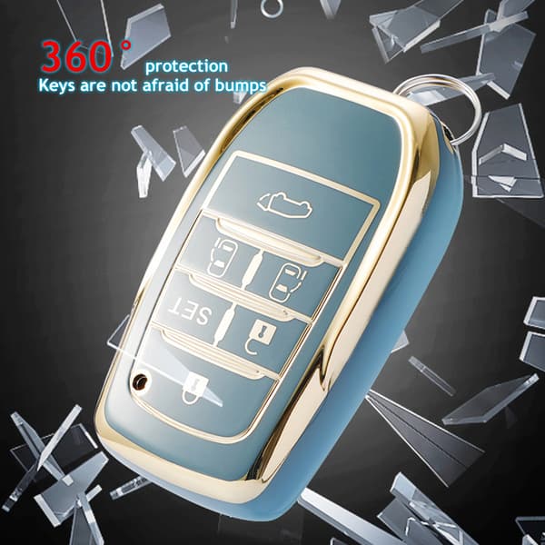Etui til bilnøgle med 6 knapper, til Toyota alphard previa voxy noah shield vellfire harrier, nøglering, 6Button