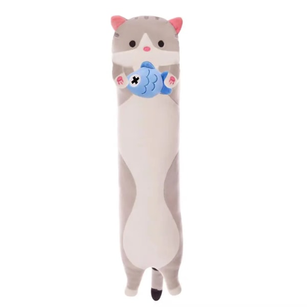 50 cm svart lång katt plyschkudde Kawaii mjuka mjukisplysch Plysch Squishy Kattungekudde Julklappar Födelsedagspresenter till tjejer 50cm pink