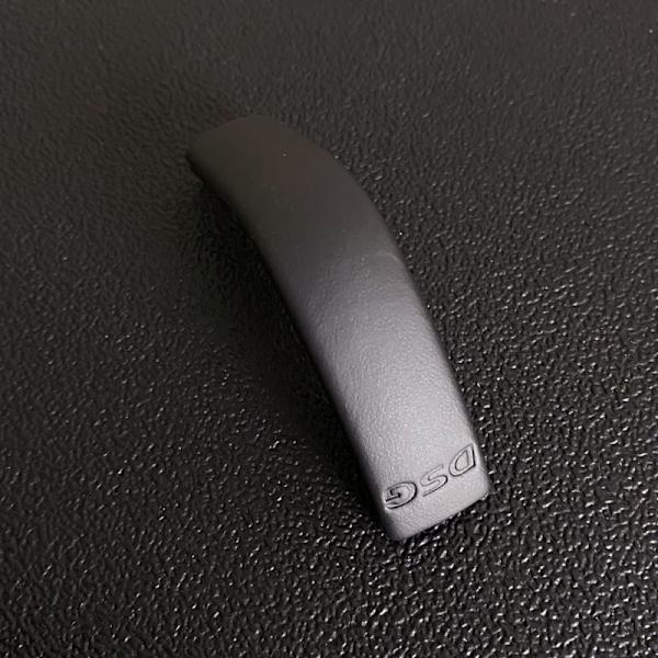 Svart Krom Med Alcantara Läder Växelspaksknopp Cover DSG Emblem För VW Golf 6 7 R Passat B7 B8 CC R20 Jetta MK6 GLI-läder DSG Leather DSG