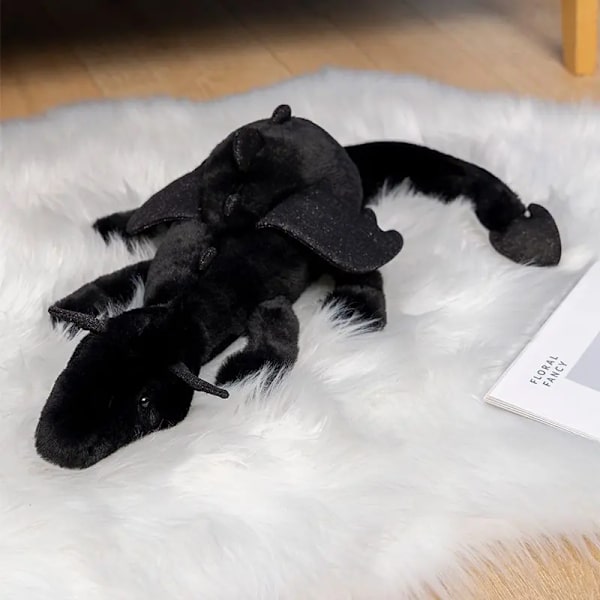 Jätte Dinosaurie Plyschleksak Mjuk stoppad Tecknad Djur Snö Drake Docka Flickvän Sovkudde Barn Födelsedagspresent Hög kvalitet 70cm gray-1